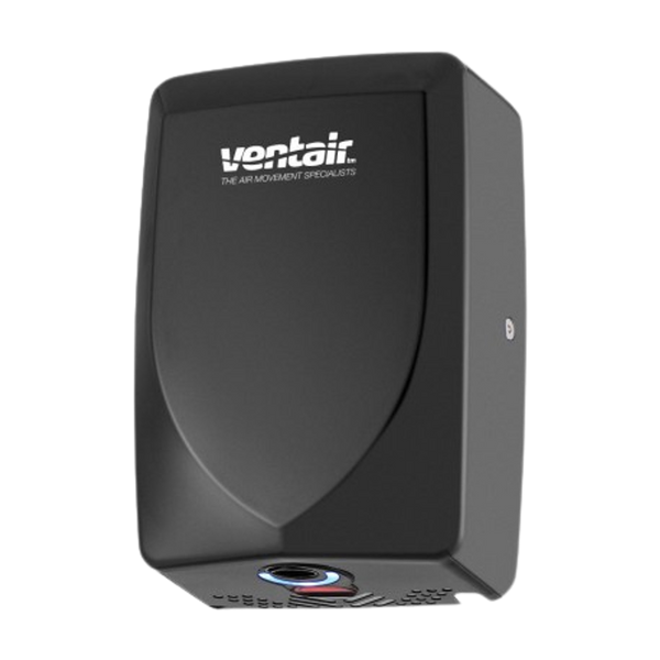 Ventair Thin Dry Wall Mounted Hand Dryer Black