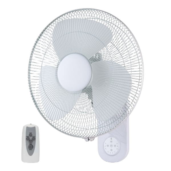 Ventair Zephyr II Remote Controlled 3 Speed Oscillating Wall Mounted Fan White