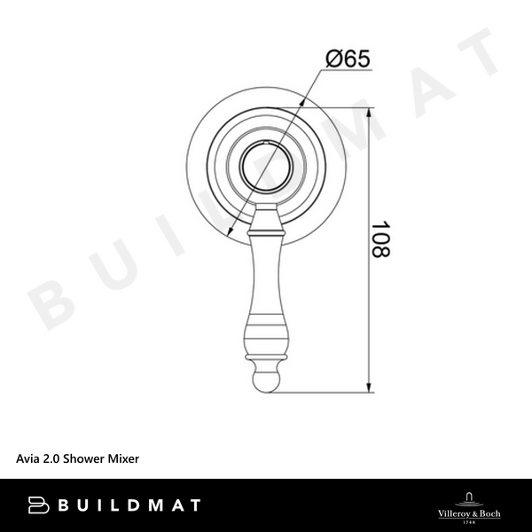 Villeroy & Boch Avia 2.0 Shower Mixer Brushed Nickel
