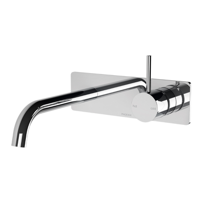 Vivid Slimline Up Basin / Bath Wall Mixer Set Chrome