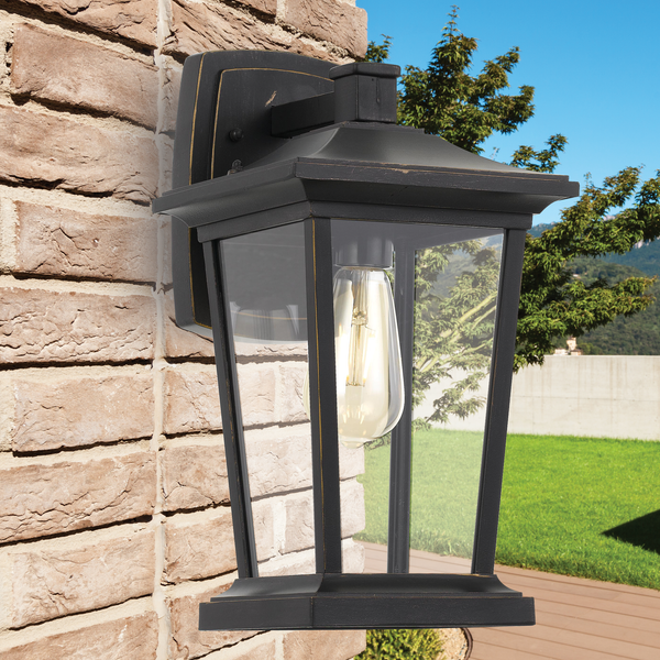 Telbix Walton Exterior Wall Light Black