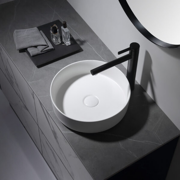 Aulic Dove Above Counter Basin Matte White
