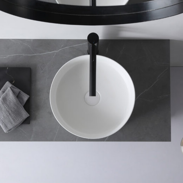 Aulic Dove Above Counter Basin Matte White
