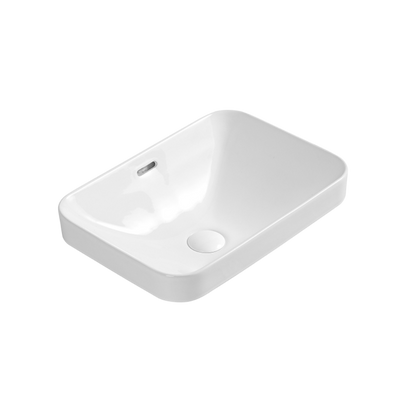 Aulic Barlee Semi Inset Basin Gloss White