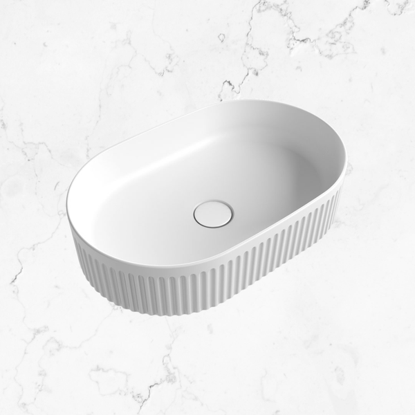 Aulic Cadel Above Counter Pill Basin Matte White