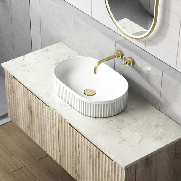 Aulic Cadel Above Counter Pill Basin Matte White