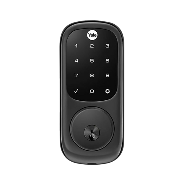Yale Assure Keyed Electronic Digital Deadbolt Matte Black with Home Module