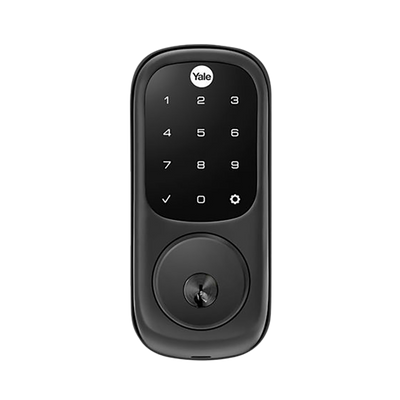 Yale Assure Keyed Electronic Digital Deadbolt Matte Black with Home Module