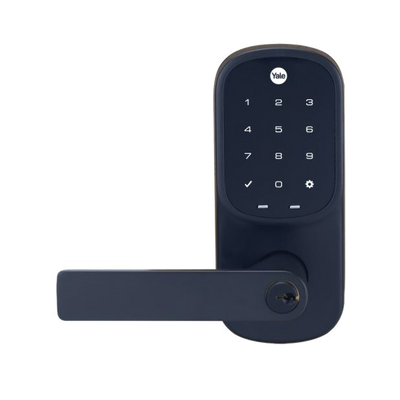 Yale Assure Keyed Lever Matte Black with Home Module