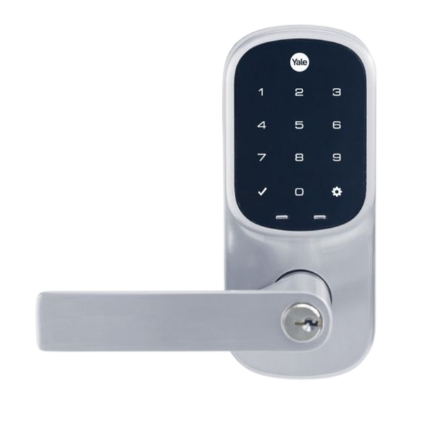 Yale Assure Keyed Lever Satin Chrome with Home Module