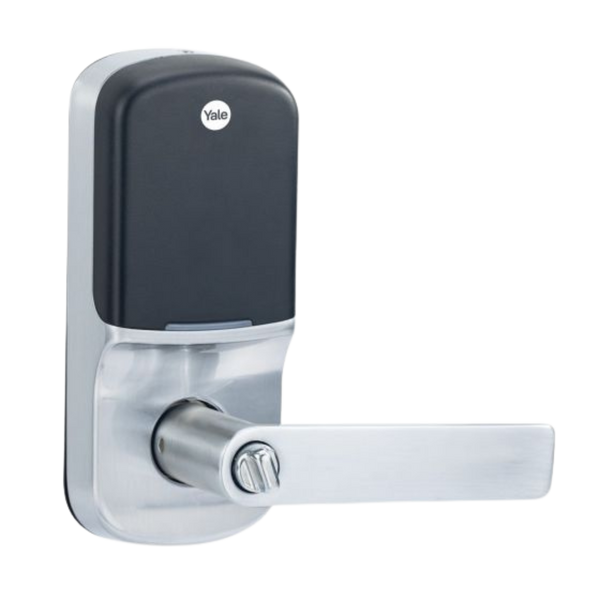 Yale Assure Keyed Lever Satin Chrome with Home Module