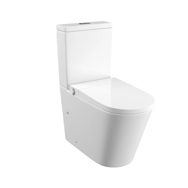 Zumi Zero Rimless Whirlpool Flushing Smart Bidet Toilet Suite White