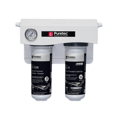 Puretec Undersink Rainwater Dual Filter Kit, 0.1 Micron with QuickTwist Lead Free