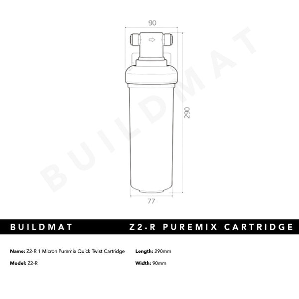 Puretec Z2-R 1 Micron Puremix Quick Twist Cartridge