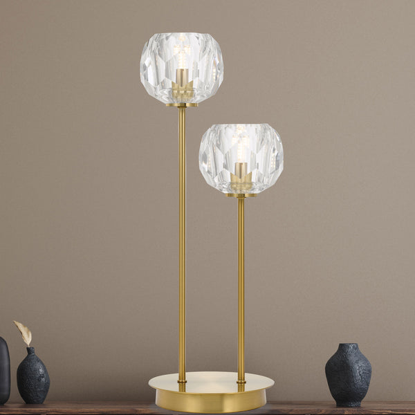 Telbix Zaha 2 Table Lamp Antique Gold