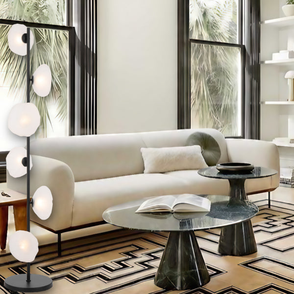 Telbix Zecca 6 Light Floor Lamp Black