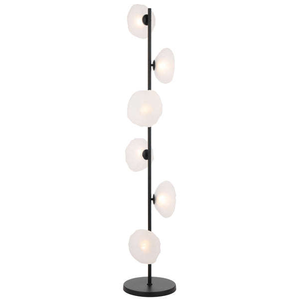 Telbix Zecca 6 Light Floor Lamp Black