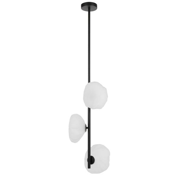 Telbix Zecca 3 Light Vertical Pendant Black
