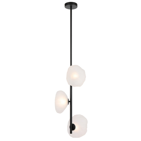 Telbix Zecca 3 Light Vertical Pendant Black