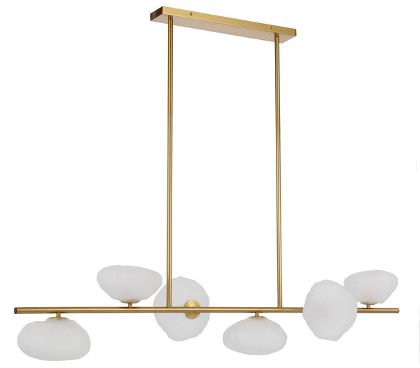 Telbix Zecca 6 Light Pendant Antique Gold