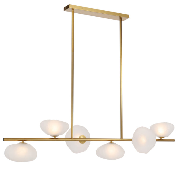 Telbix Zecca 6 Light Pendant Antique Gold