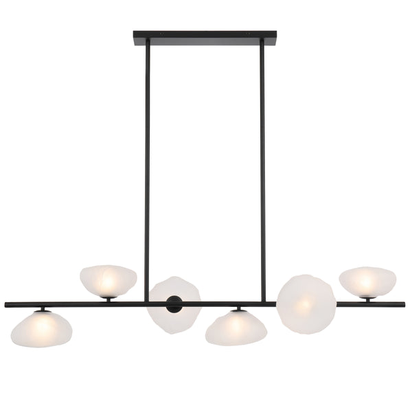 Telbix Zecca 6 Light Pendant Black
