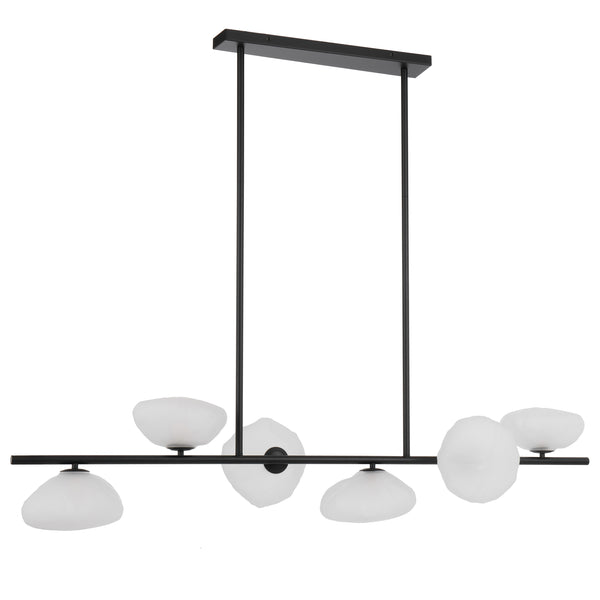 Telbix Zecca 6 Light Pendant Black