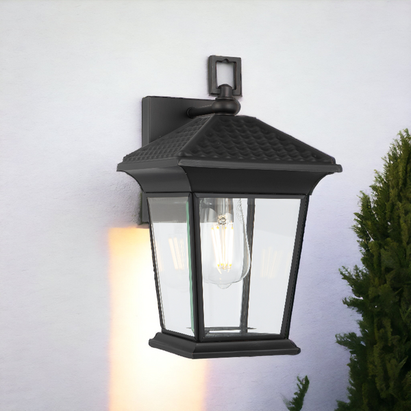 Telbix Zeldin 32 Exterior Wall Bracket Black