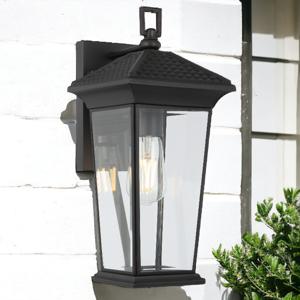 Telbix Zeldin 40 Exterior Wall Bracket Black