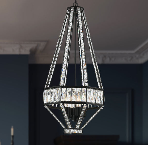 Telbix Zofio 4LT Pendant Bronze Clear