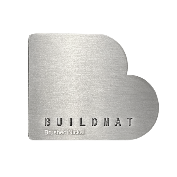 Buildmat Tapware Colour Sample Brushed Nickel