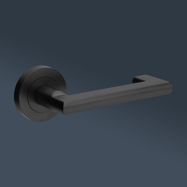 Zanda Epic Return Passage Lever Set Door Handle Matte Black