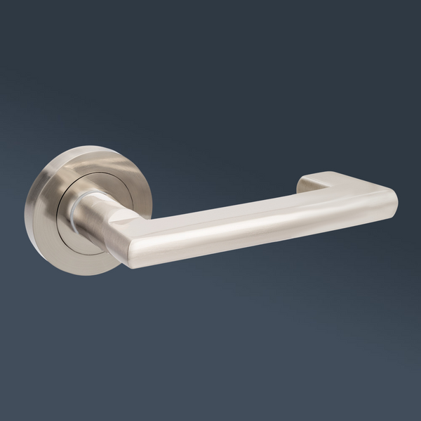 Zanda Epic Return Passage Lever Set Door Handle Brushed Nickel