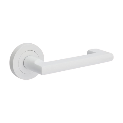 Zanda Epic Return Integrated Privacy Lever Set Door Handle White