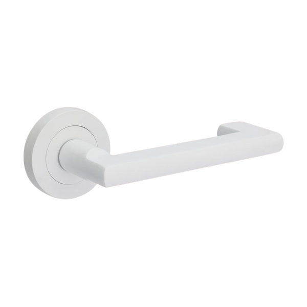 Zanda Epic Return Entrance Set Lever Door Handle White