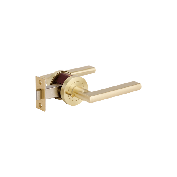 Zanda Epic Integrated Privacy Lever Set Door Handle Satin Brass