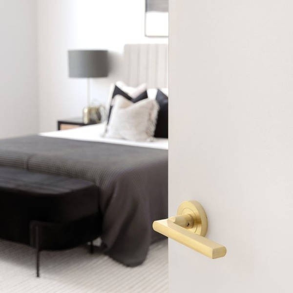 Zanda Epic Dummy Lever Set Door Handle Satin Brass