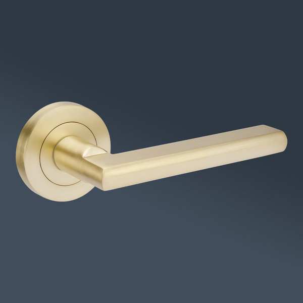 Zanda Epic Entrance Set Lever Door Handle Satin Brass