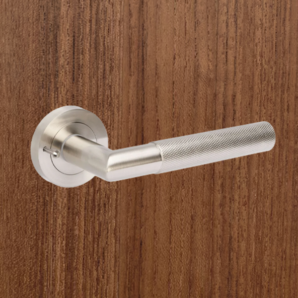 Zanda Vertex Integrated Privacy Lever Handle Brushed Nickel