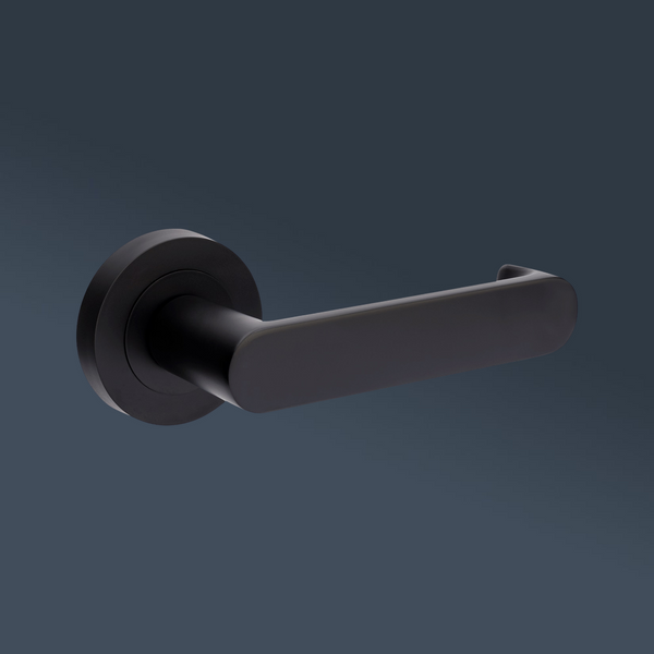 Zanda Duke Return Dummy Lever Set Door Handle Matte Black