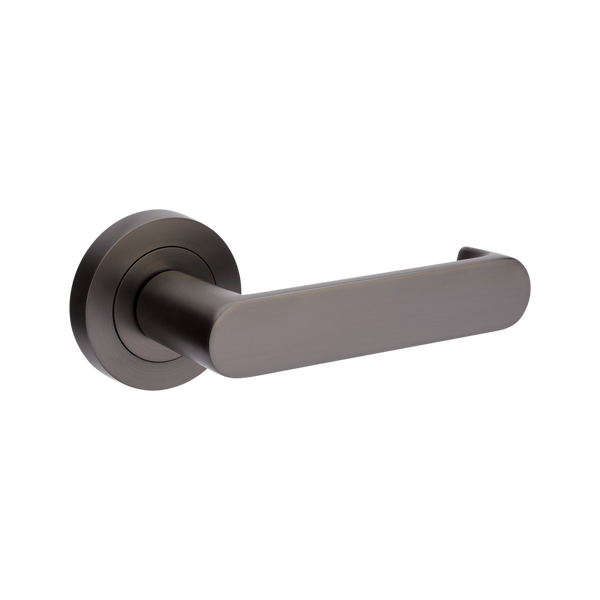 Zanda Duke Return Dummy Lever Set Door Handle Graphite Nickel