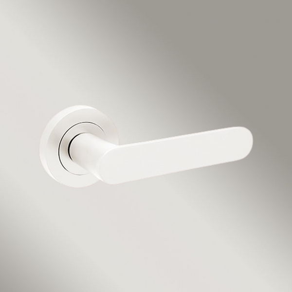 Zanda Duke Return Passage Lever Set Door Handle White