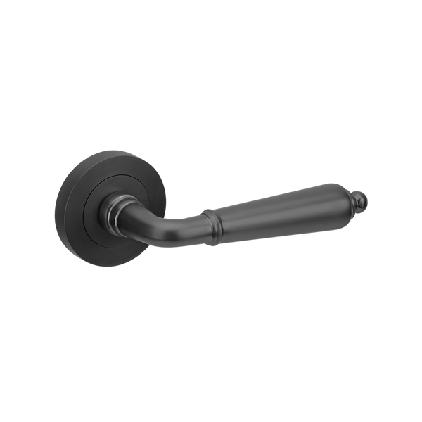 Zanda Oxford Lever Set Door Handle Only Matte Black