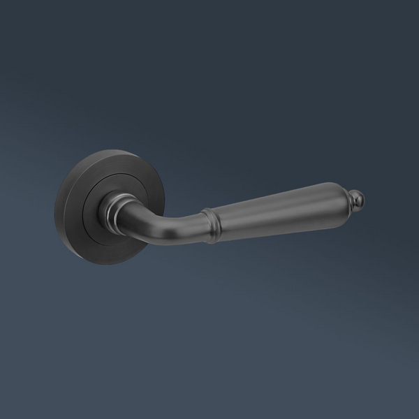 Zanda Oxford Entrance Set Lever Door Handle Matte Black