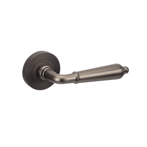 Zanda Oxford Integrated Privacy Lever Set Door Handle Graphite Nickel