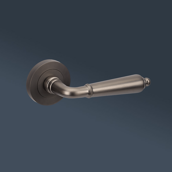 Zanda Oxford Integrated Privacy Lever Set Door Handle Graphite Nickel