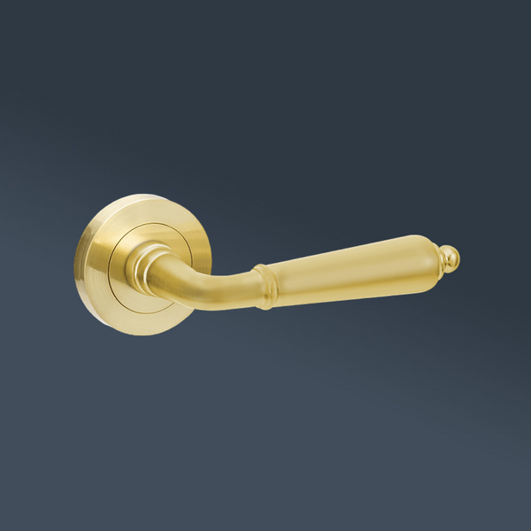 Zanda Oxford Passage Lever Set Door Handle Satin Brass