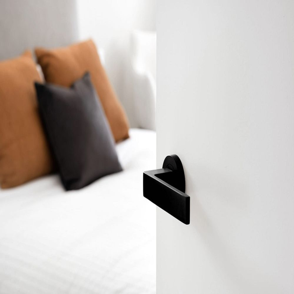 Zanda Boston Lever Set Door Handle Only Matte Black