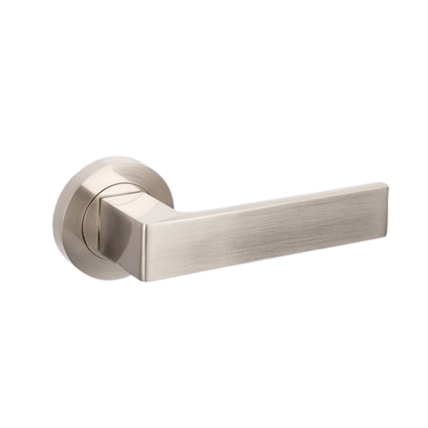 Zanda Boston Dummy Lever Set Door Handle Brushed Nickel