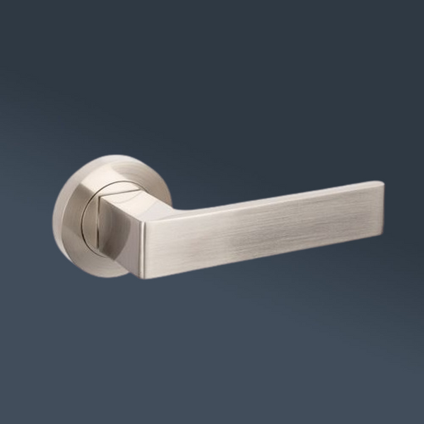 Zanda Boston Passage Lever Set Door Handle Brushed Nickel